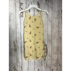 Abercrombie Kids Size 7/ 8 Yellow Floral Dress Open Back Sleeveless